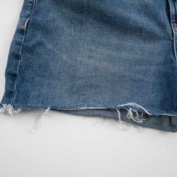 OLD NAVY Curvy O.G. Straight High-Rise cutoff jean shorts size 14P - Picture 5 of 8